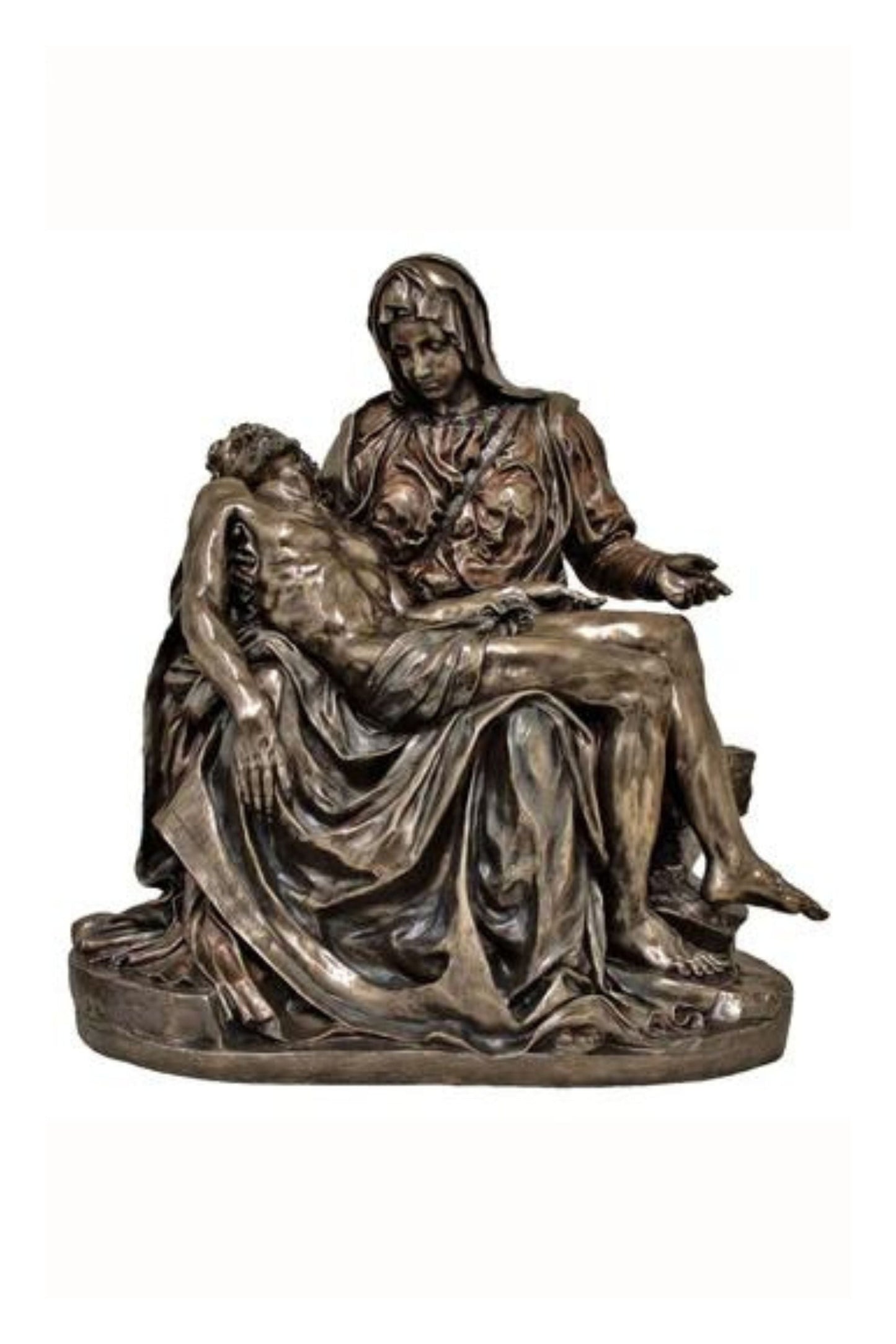 Pieta in Cold Cast Bronze 17"
