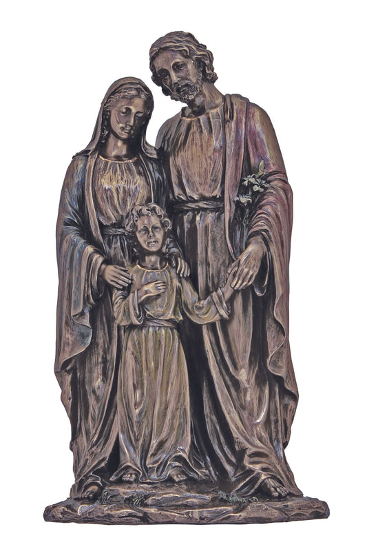 Holy Family in Cold Cast Bronze 5x10"
