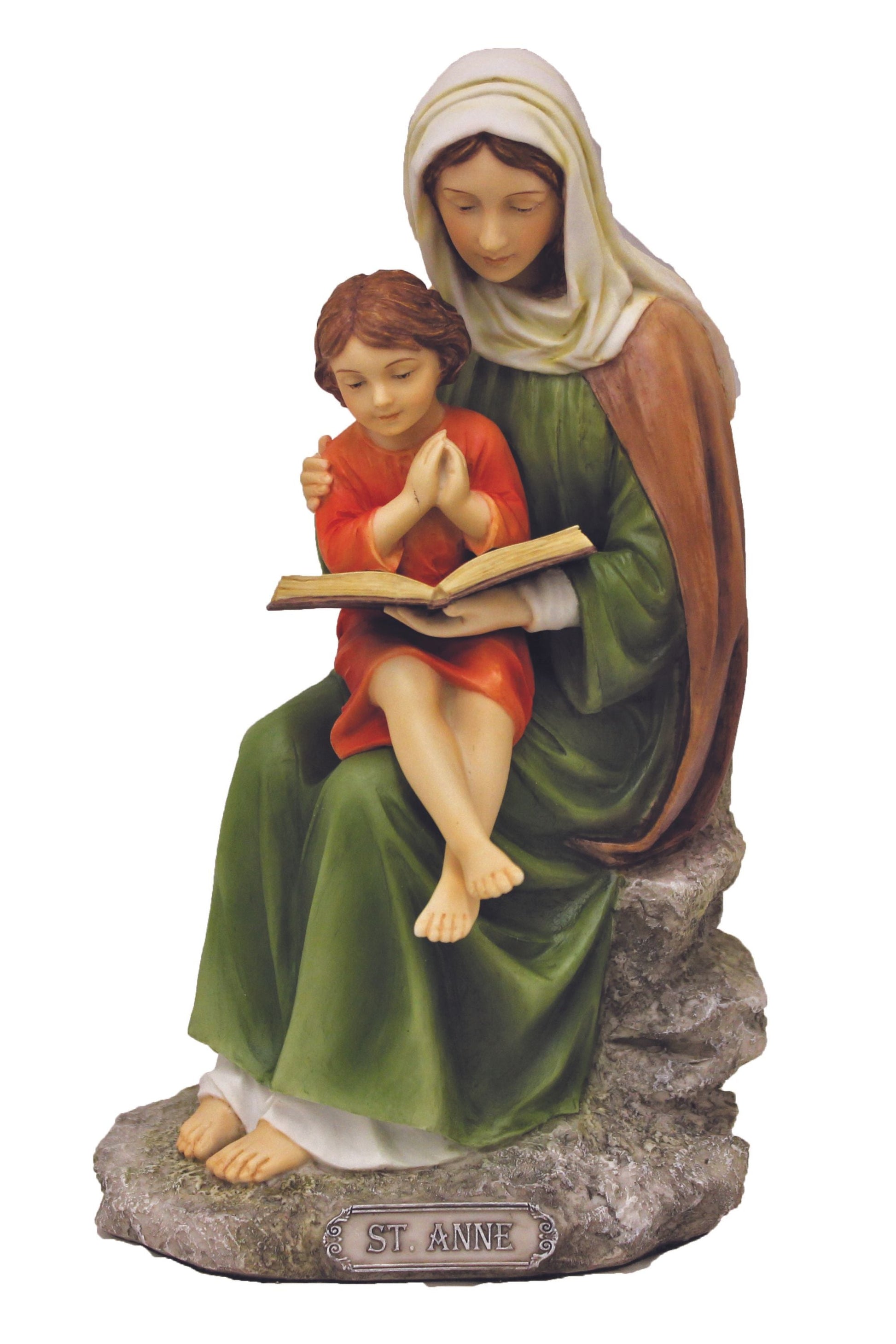 St. Ann with Mary in Color 8"