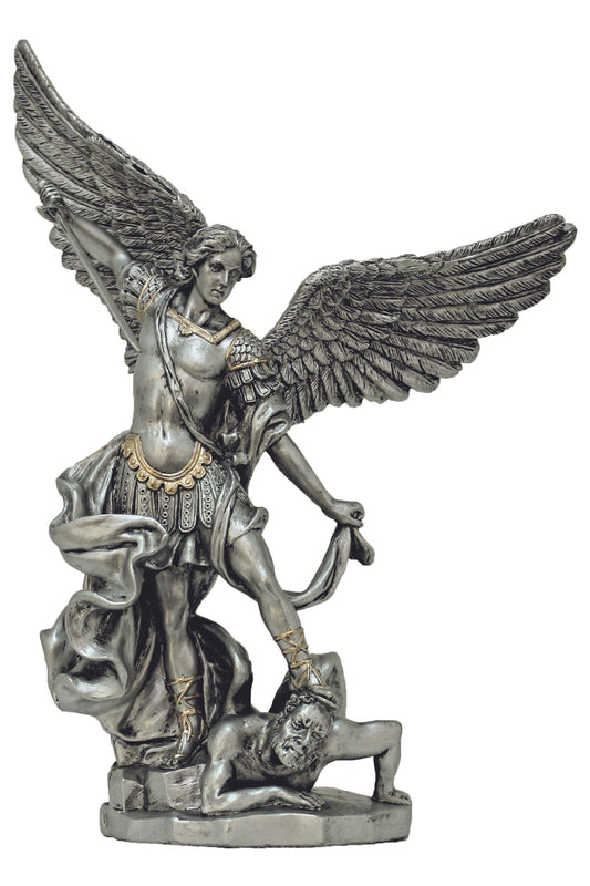St. Michael in Pewter Style 8"