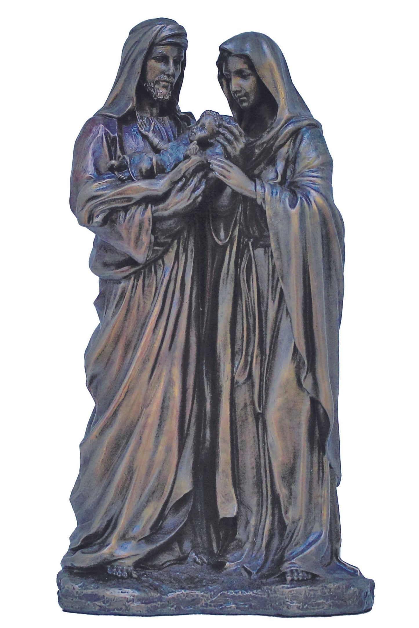 Holy Family in Cold Cast Bronze 8.5"