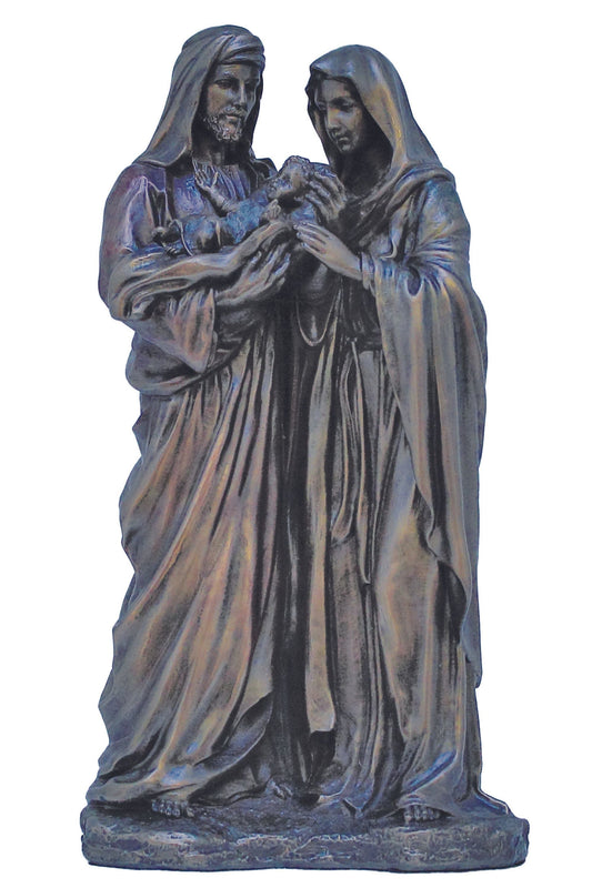 Holy Family in Cold Cast Bronze 8.5"