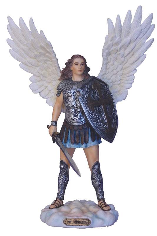 St. Michael w/o Devil in Color 11"