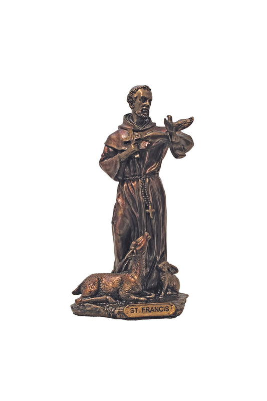 St. Francis in Cold Cast Bronze 3.5"