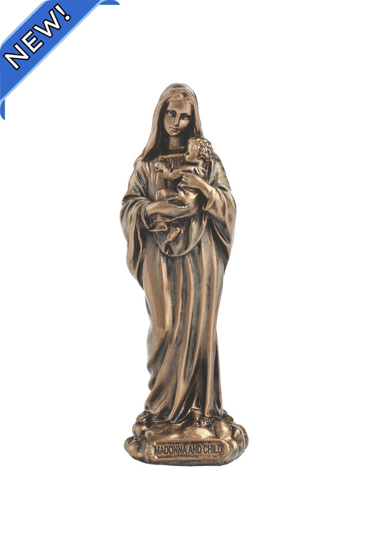 Madonna & Child in Cold Cast Bronze 3.25"