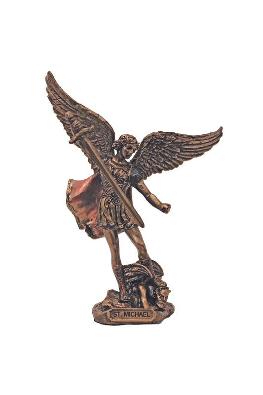 St. Michael in Cold Cast Bronze 4"