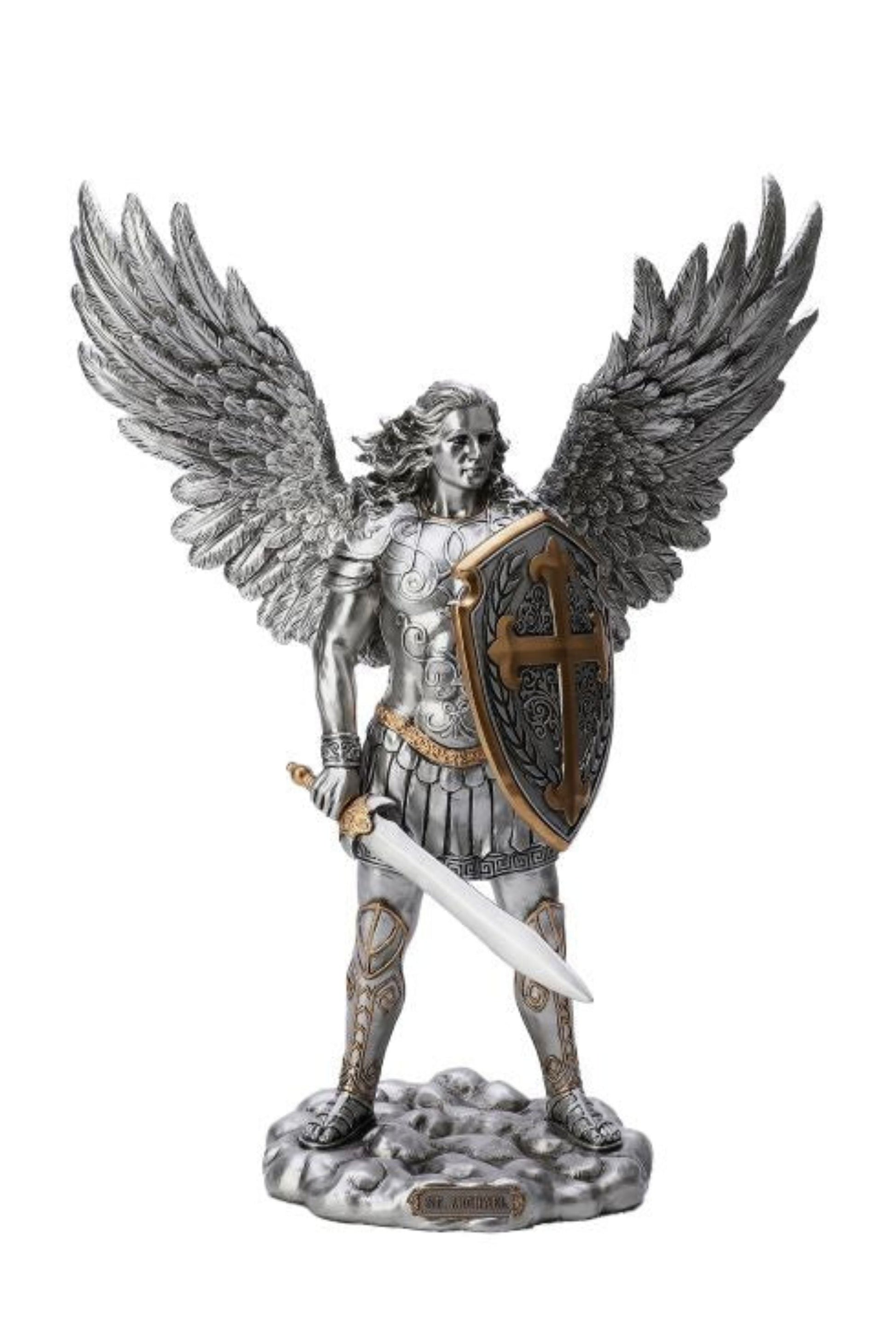 Archangel Michael in Pewter Style 7.5"