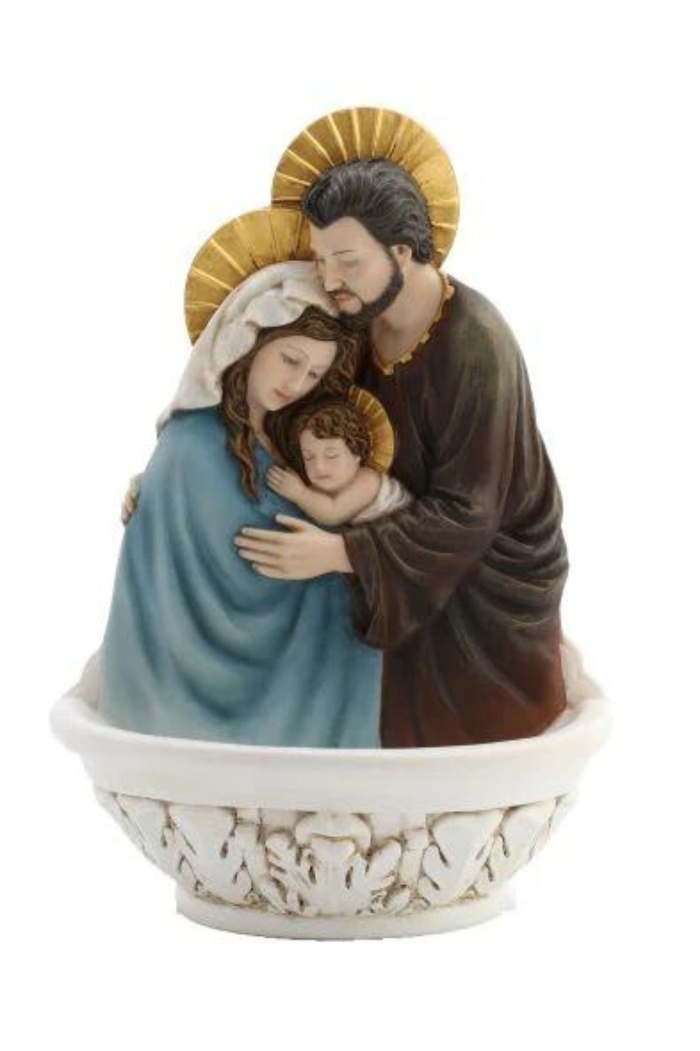 Standing/Hanging Holy Family Font in Color 7"