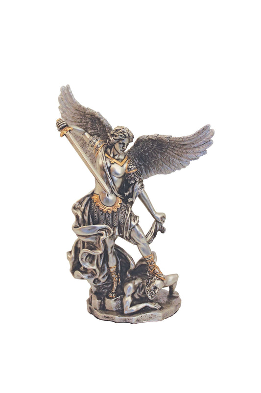 St. Michael in Pewter Style Finish 6"