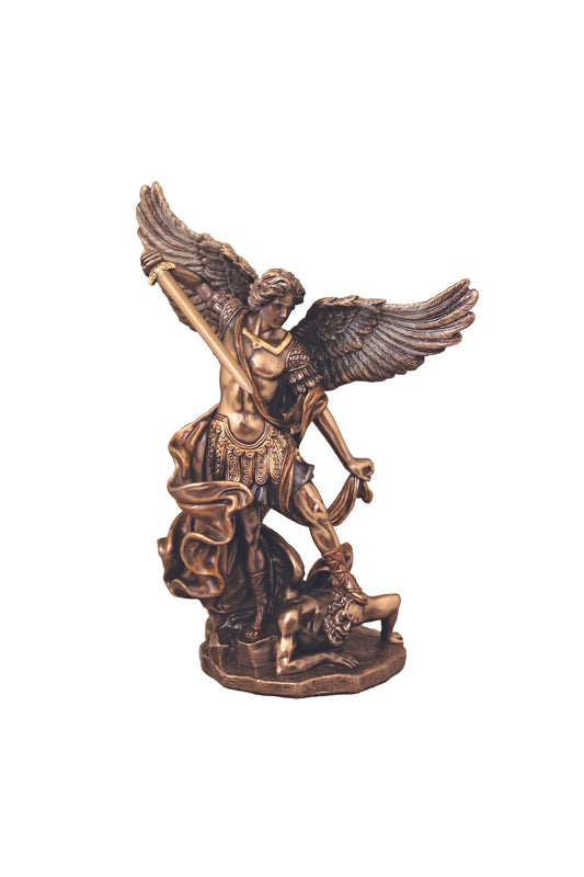 St. Michael in Cold Cast Bronze 6"