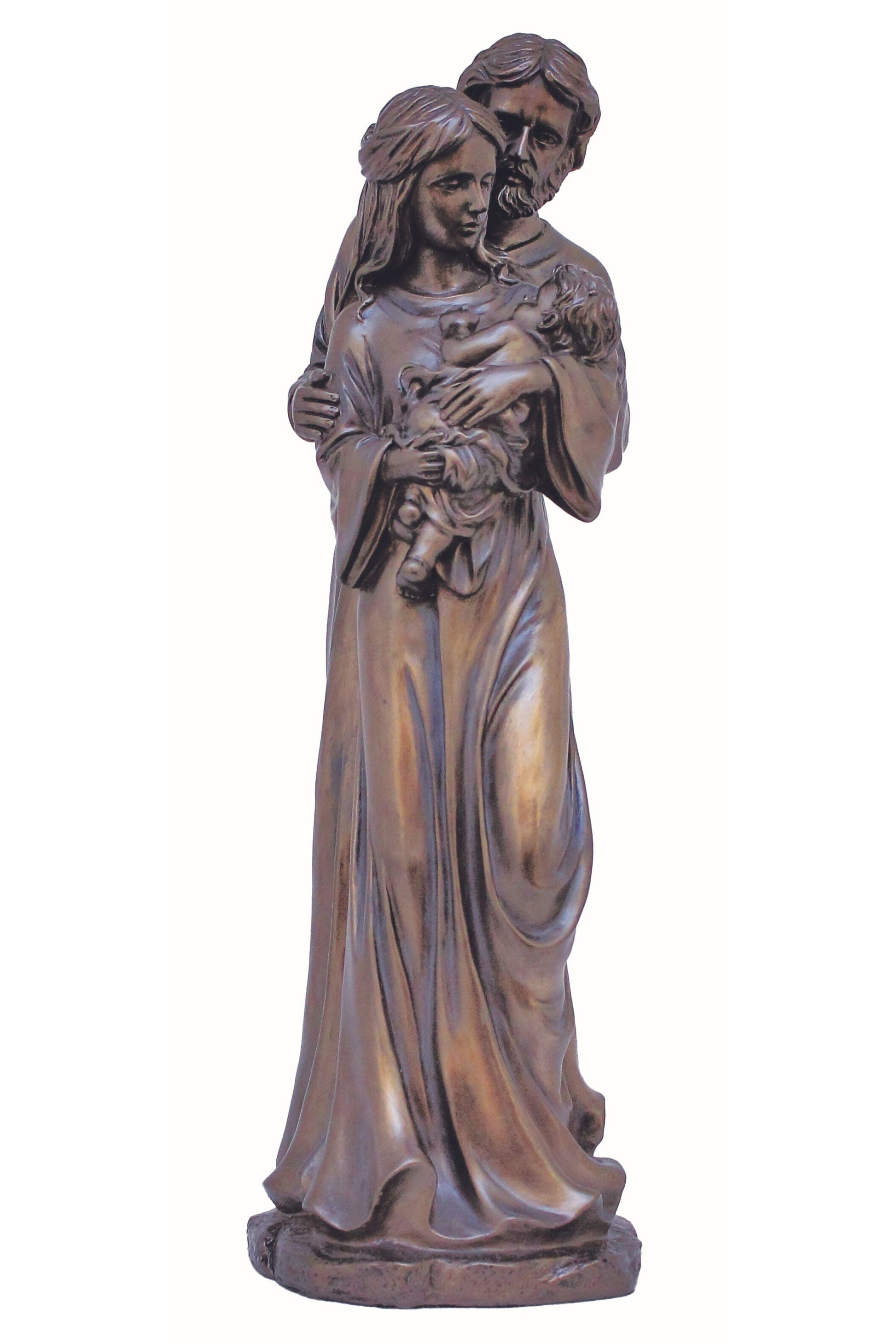 Holy Family in Cold Cast Bronze 16"