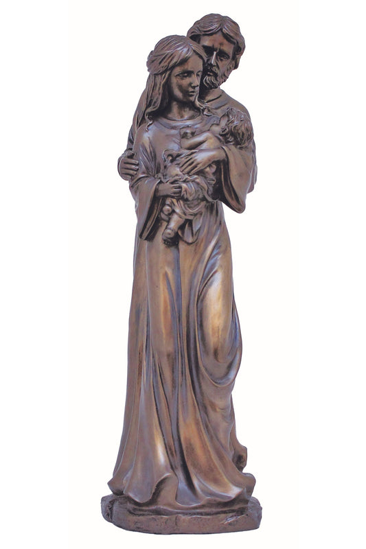 Holy Family in Cold Cast Bronze 16"