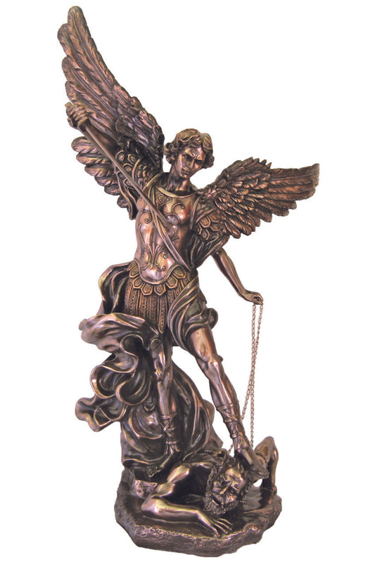 St. Michael in Cold Cast Bronze 45"