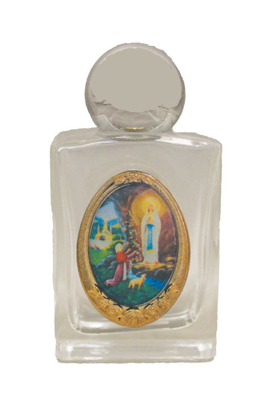 Our Lady of Lourdes Holy Water Bottle 1.75x2.25"