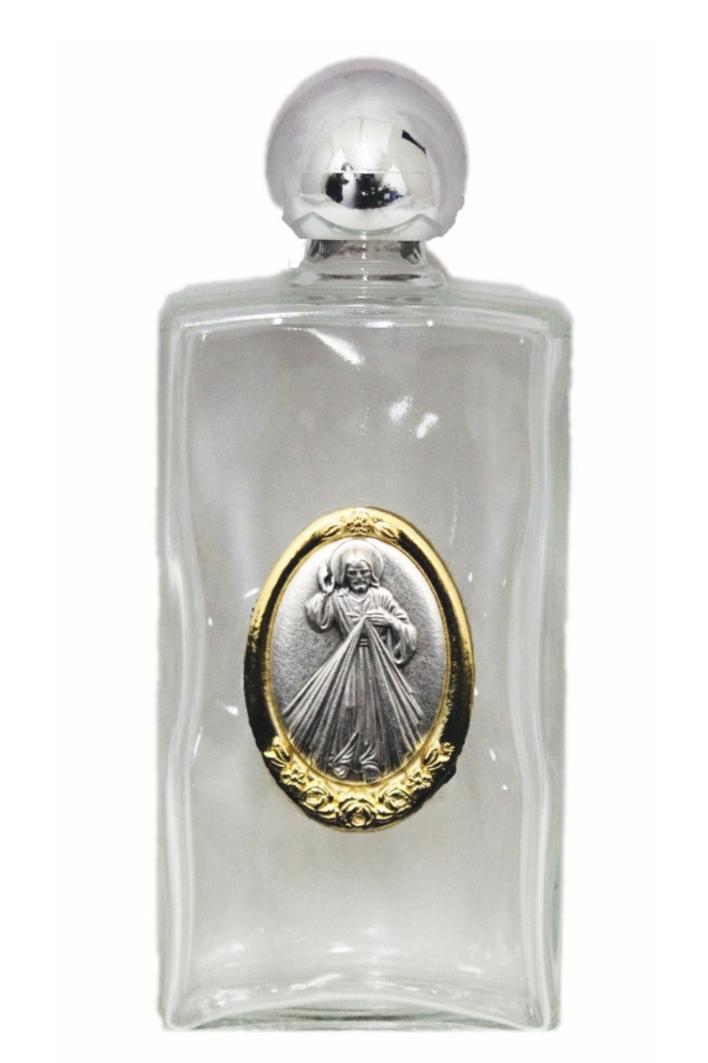 Divine Mercy Large Holy Water Bottle 2x5"