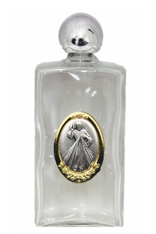 Divine Mercy Large Holy Water Bottle 2x5"