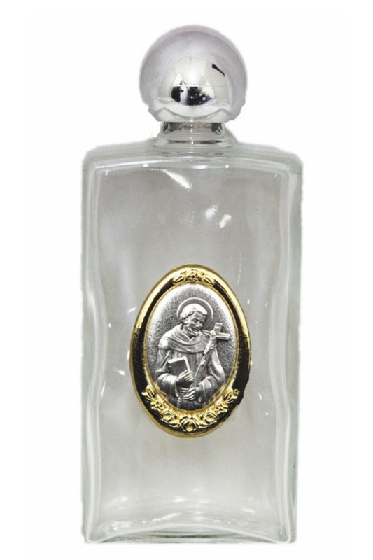 St. Francis Large Holy Water Bottle 2x5"