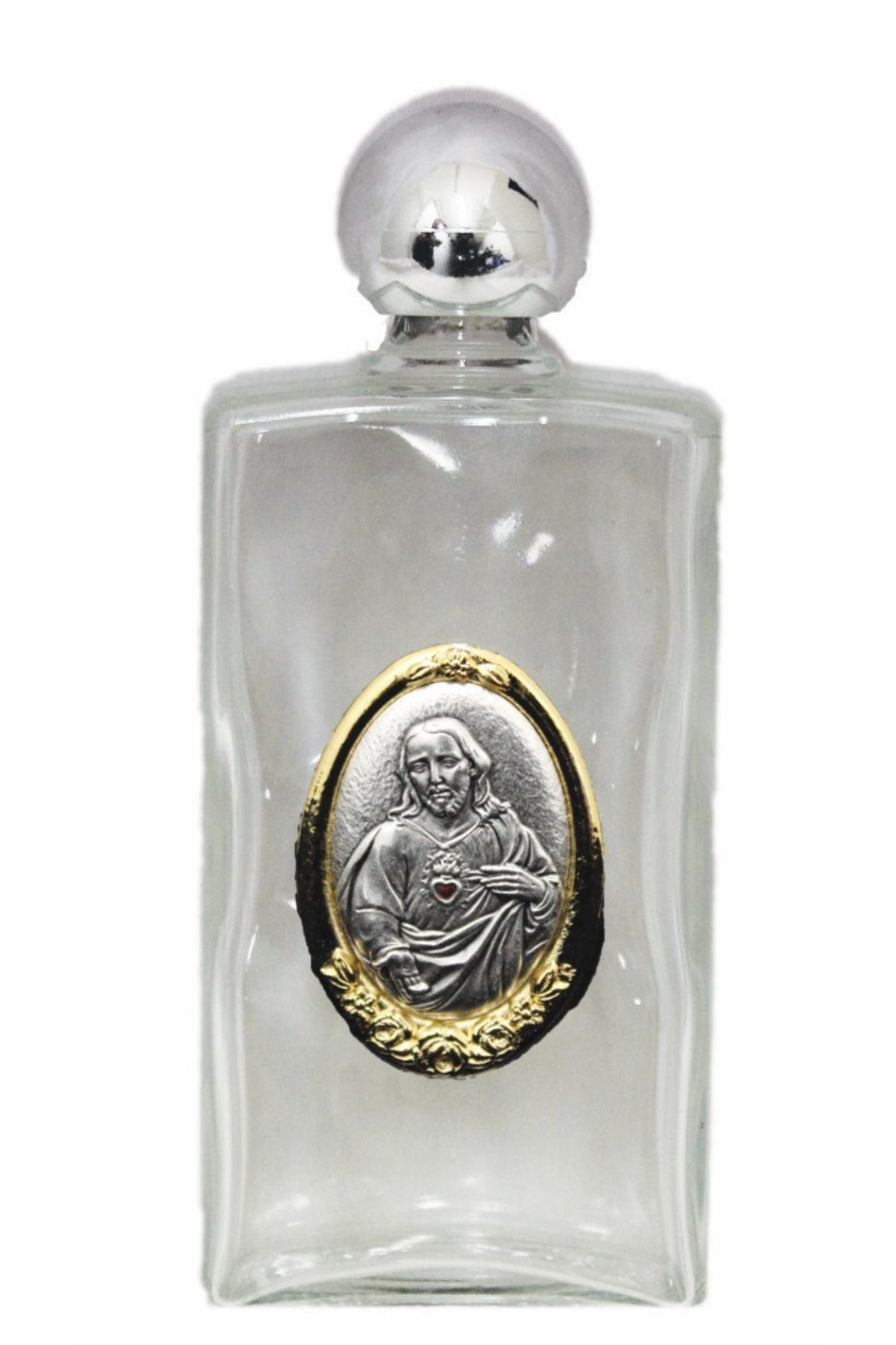 Sacred Heart of Jesus Large Holy Water Bottle 2x5"