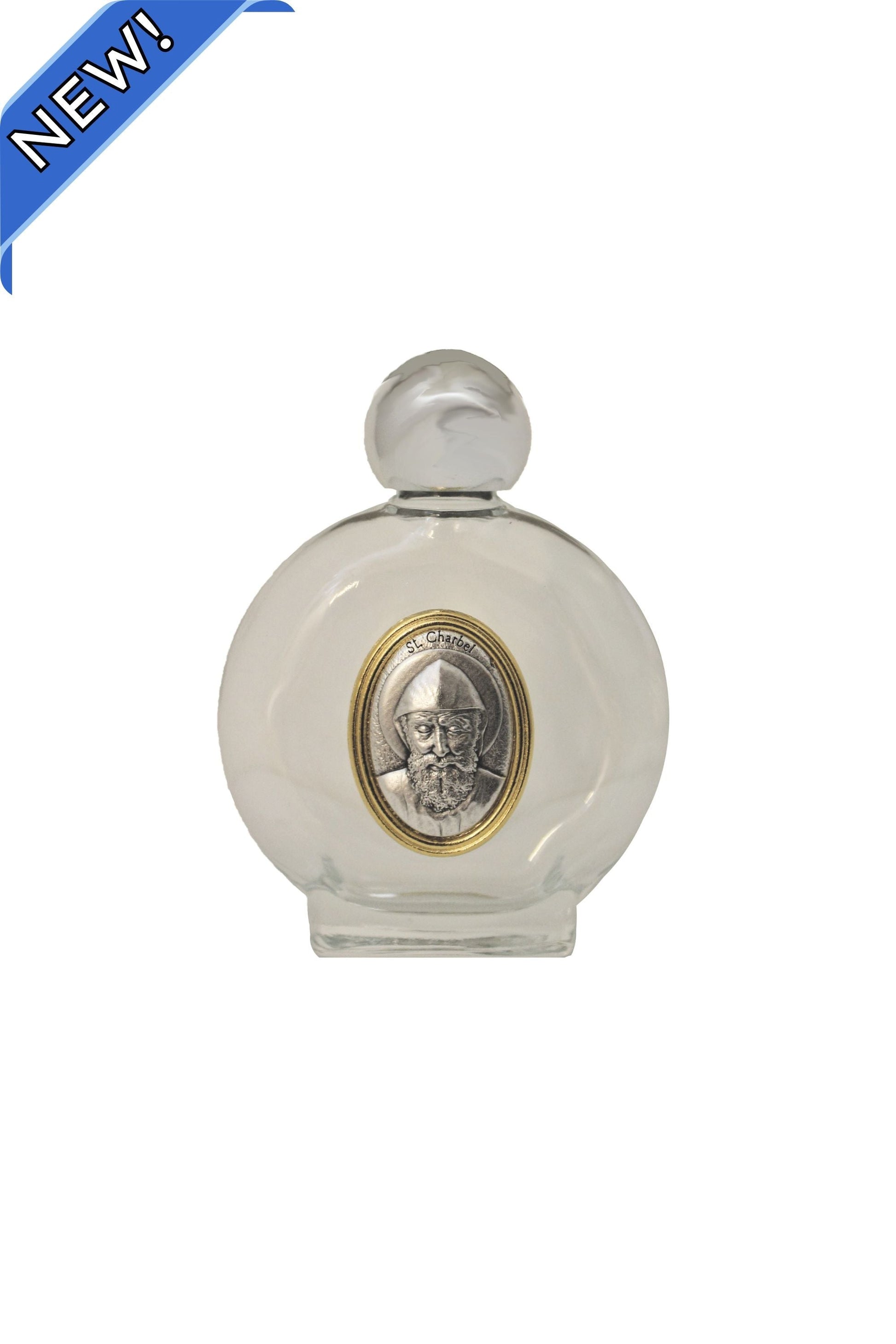 St. Charbel Holy Water Bottle 3.25"