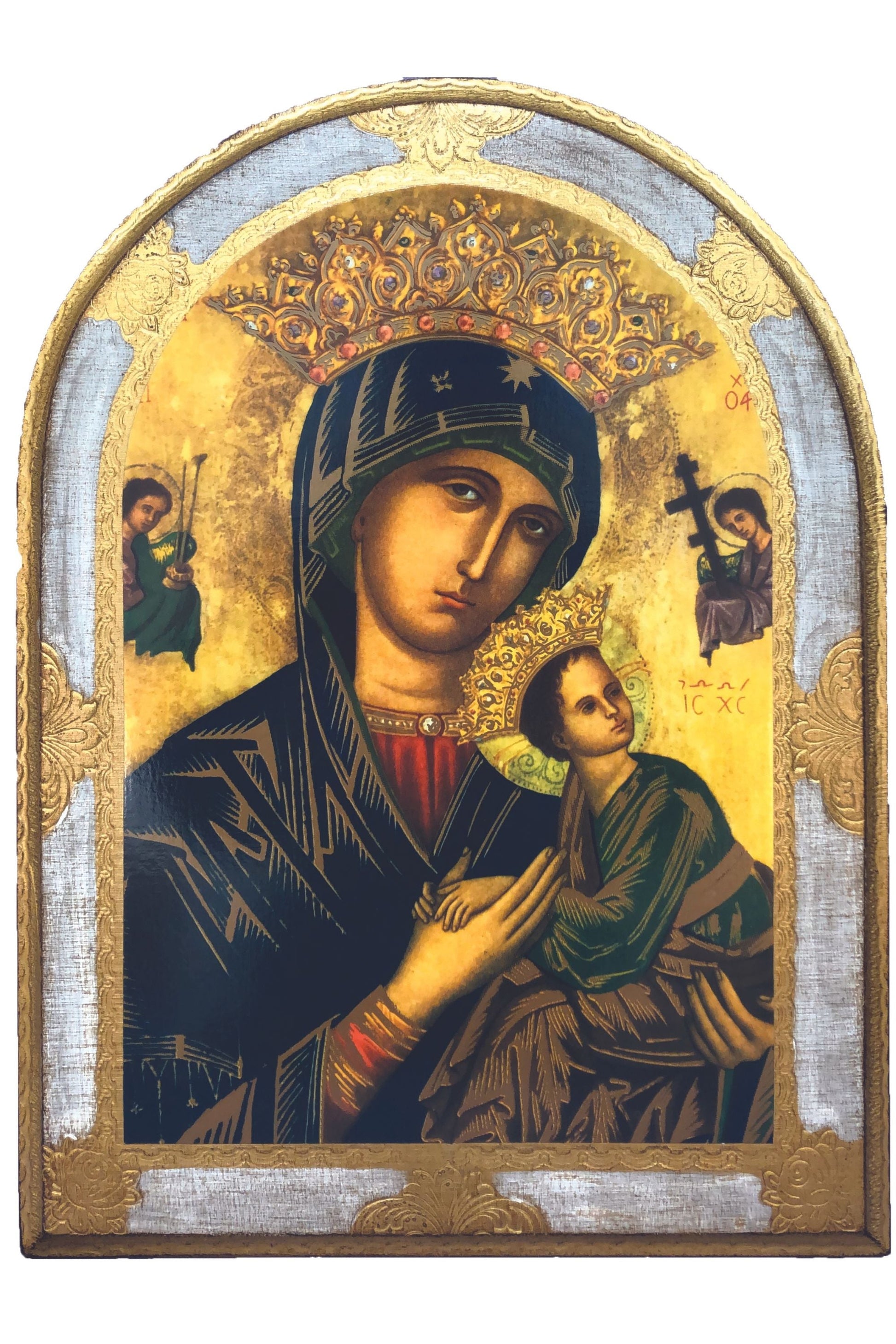 Our Lady Of Perpetual Help Florentine Plaque 12X15.5"