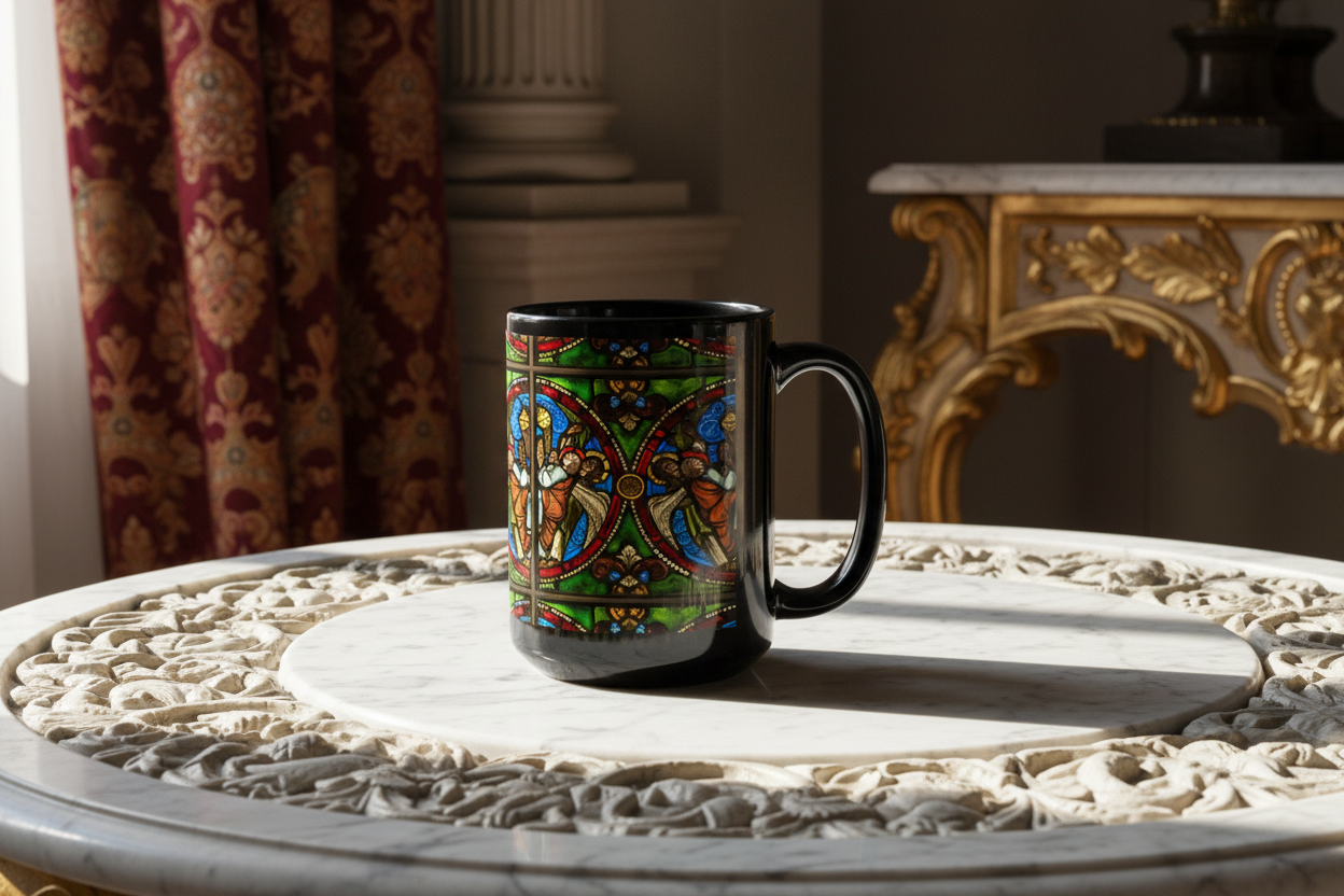 Angels Swinging Censurs mug - life-size