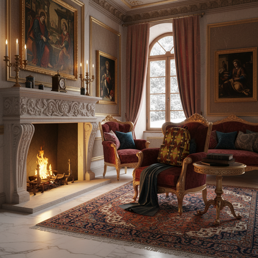 Archangel Gabriel backpack smaller cozy Renaissance room