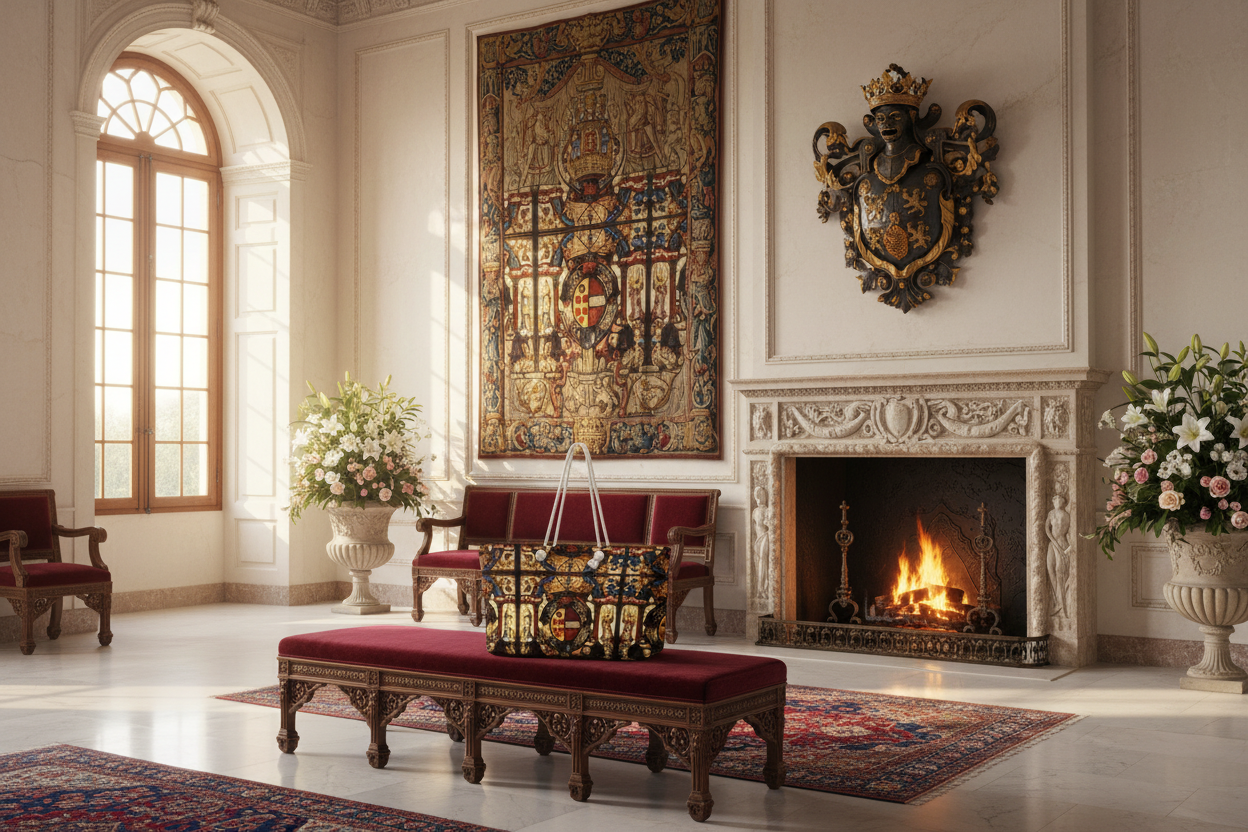 Armorial Panel - Bright Palace with Heraldry