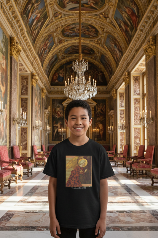 Asian boy youth in opulent Renaissance palace - The Archangel Gabriel tee
