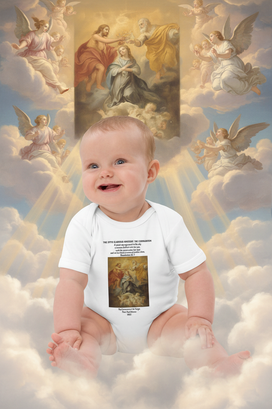 Baby on clouds watching Coronation