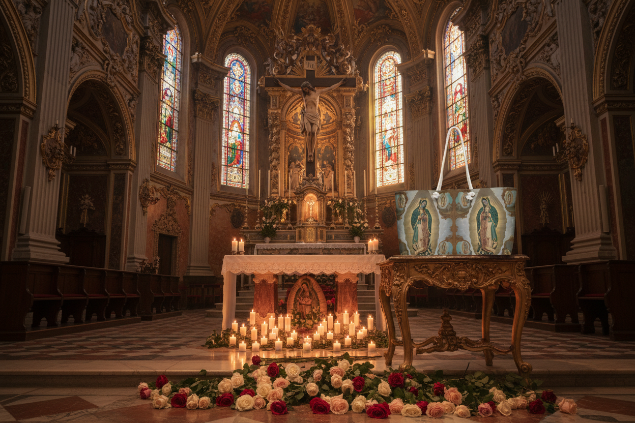 Bishop's Church with Traditional Altar and Weekender Bag