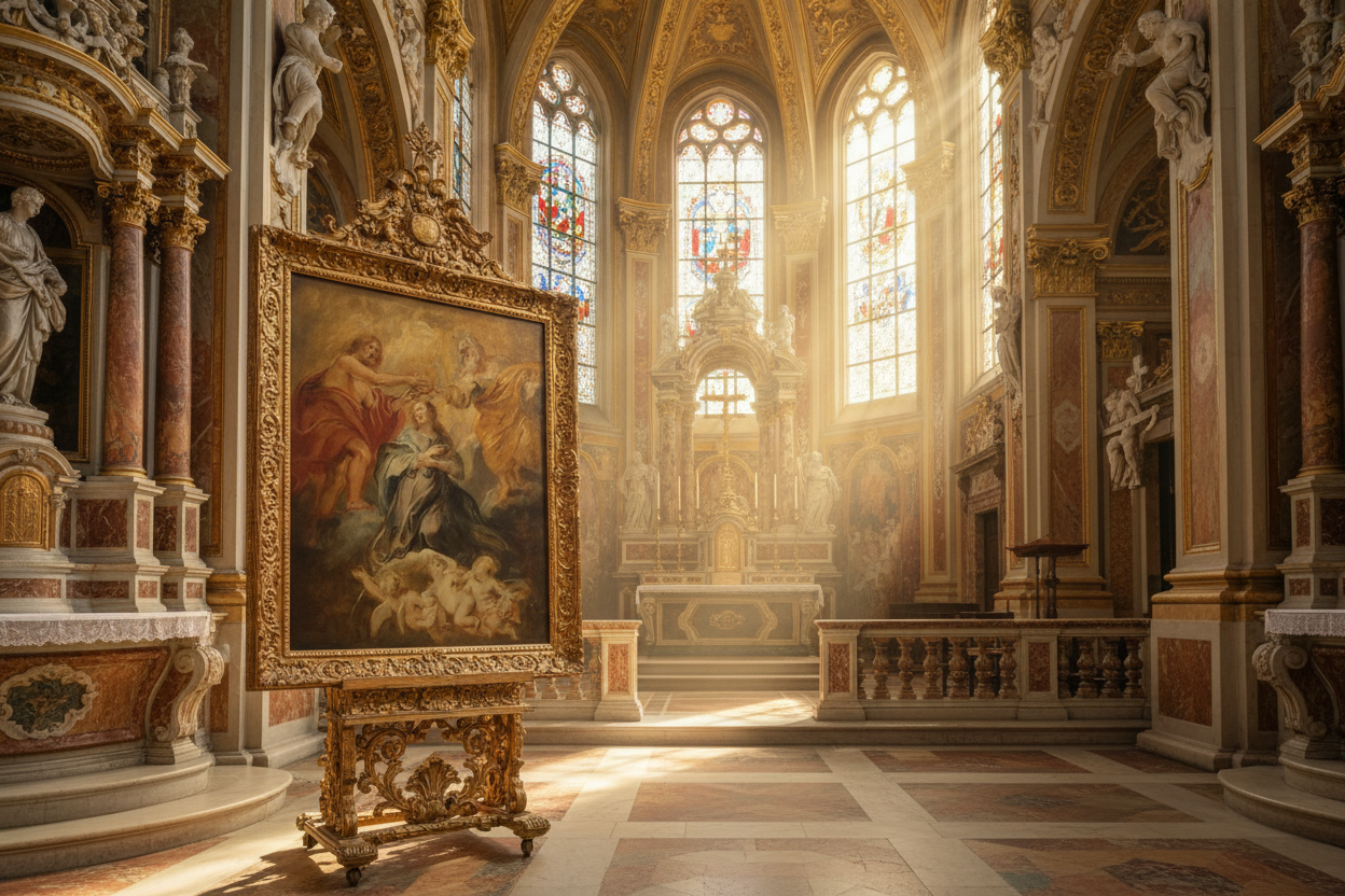 Canvas in Renaissance Church