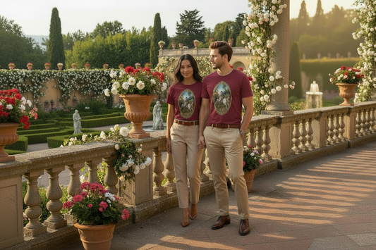Couple with Brown Belts – Renaissance Garden Terrace