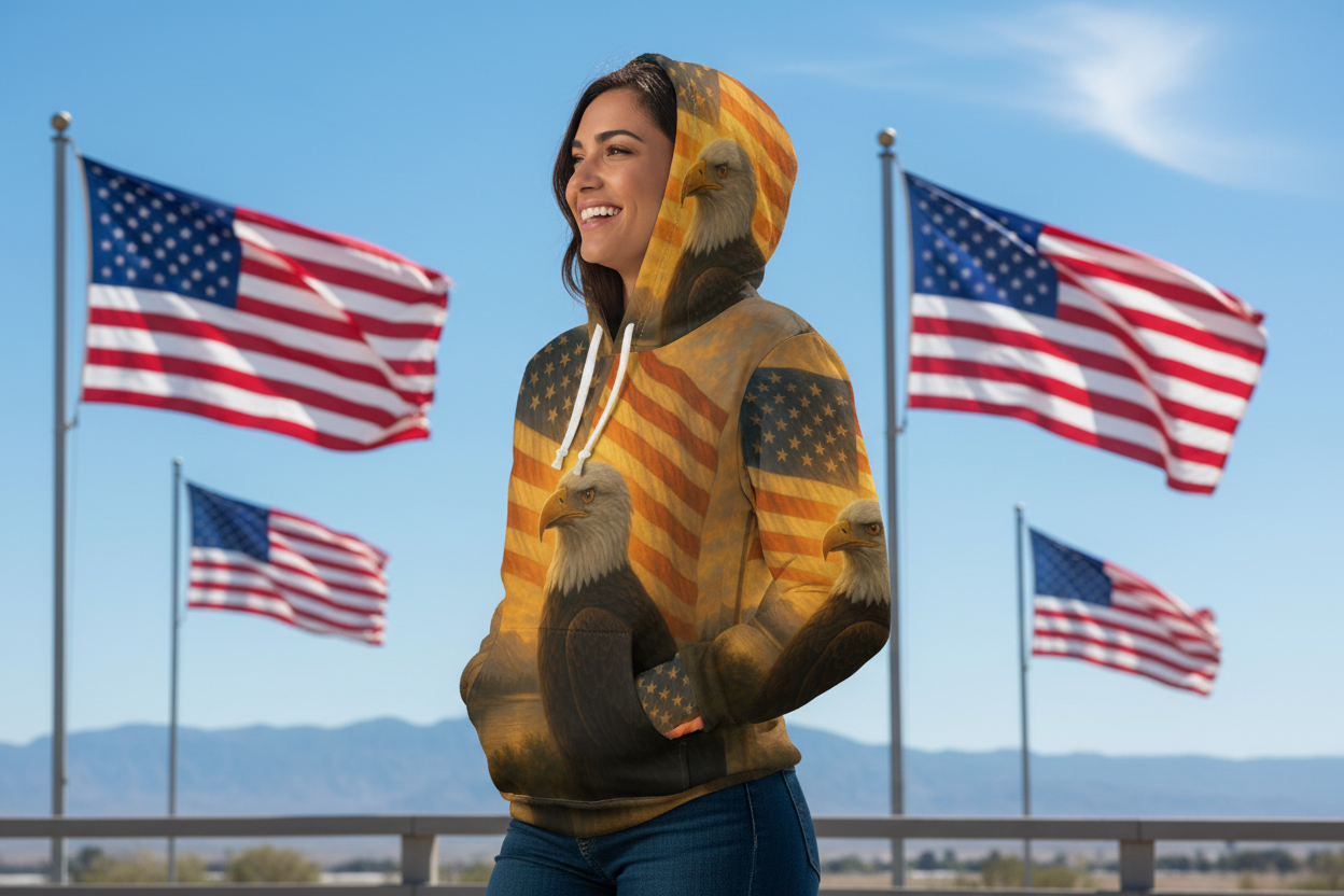 Eagle Hoodie Left Side