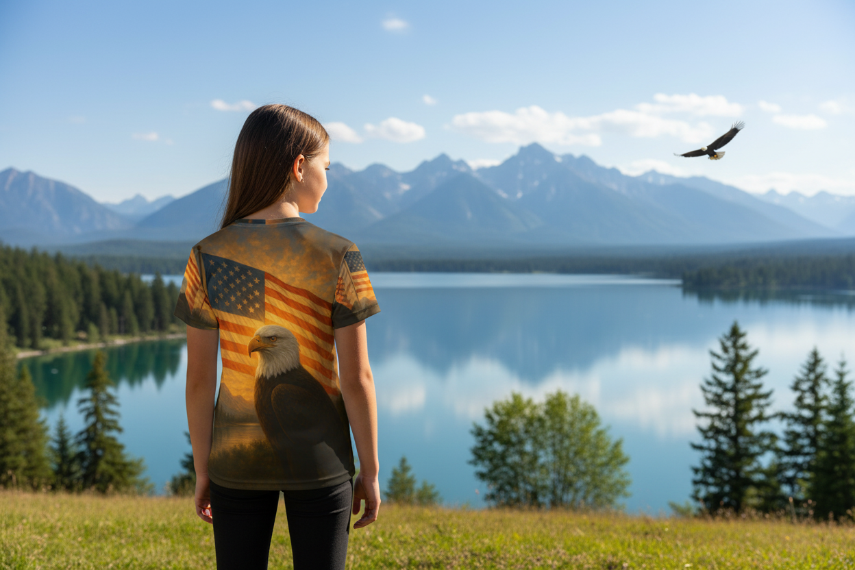 Kids Freedom Collection Jersey Girl Back View