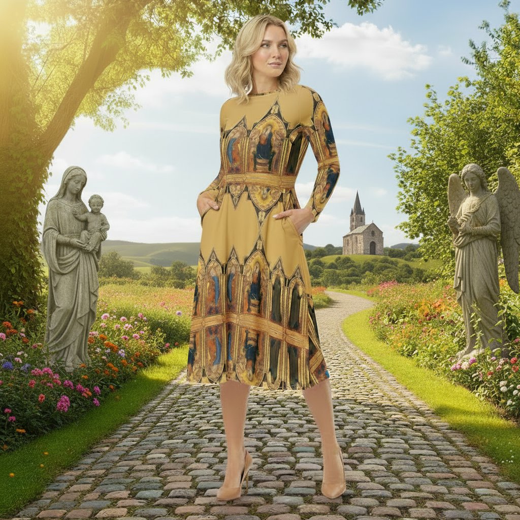 Madonna and Child in Lush Garden