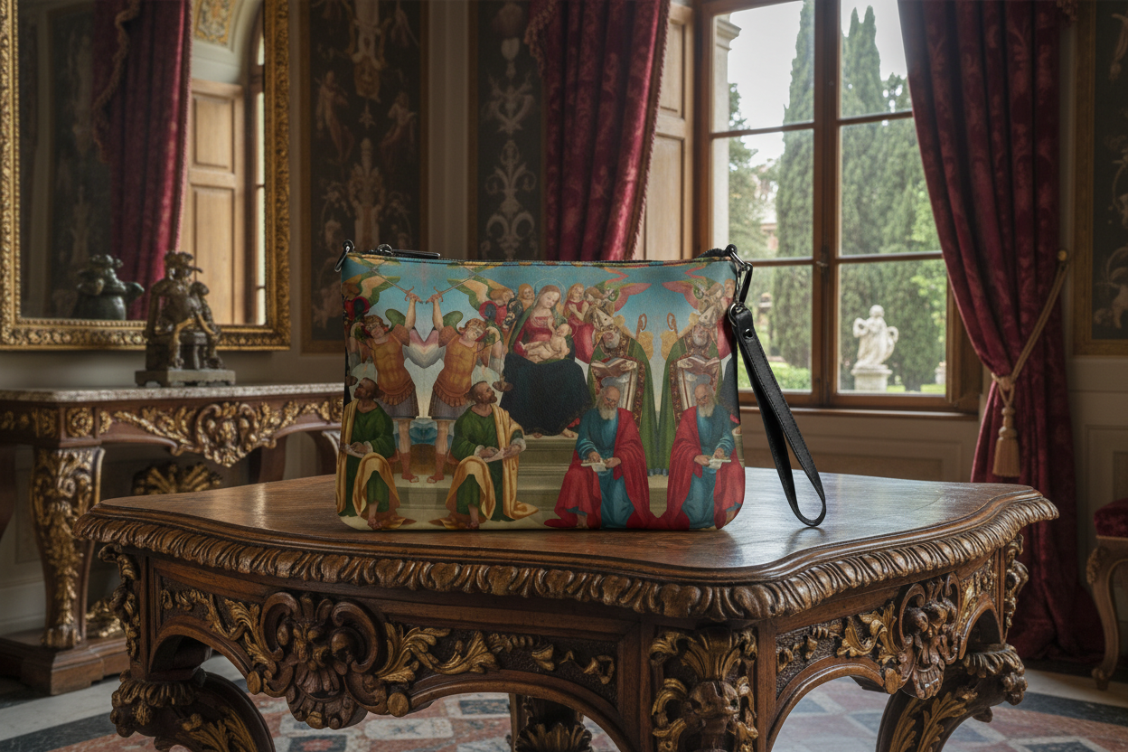 Madonna and Child with Saints and Angels bag - palazzo interior