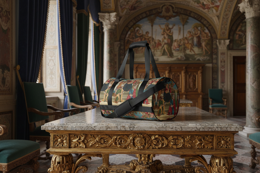 Madonna and Child with Saints and Angels gym bag - palazzo interior