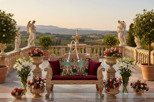 Madonna and Child with Saints and Angels - Handles Up