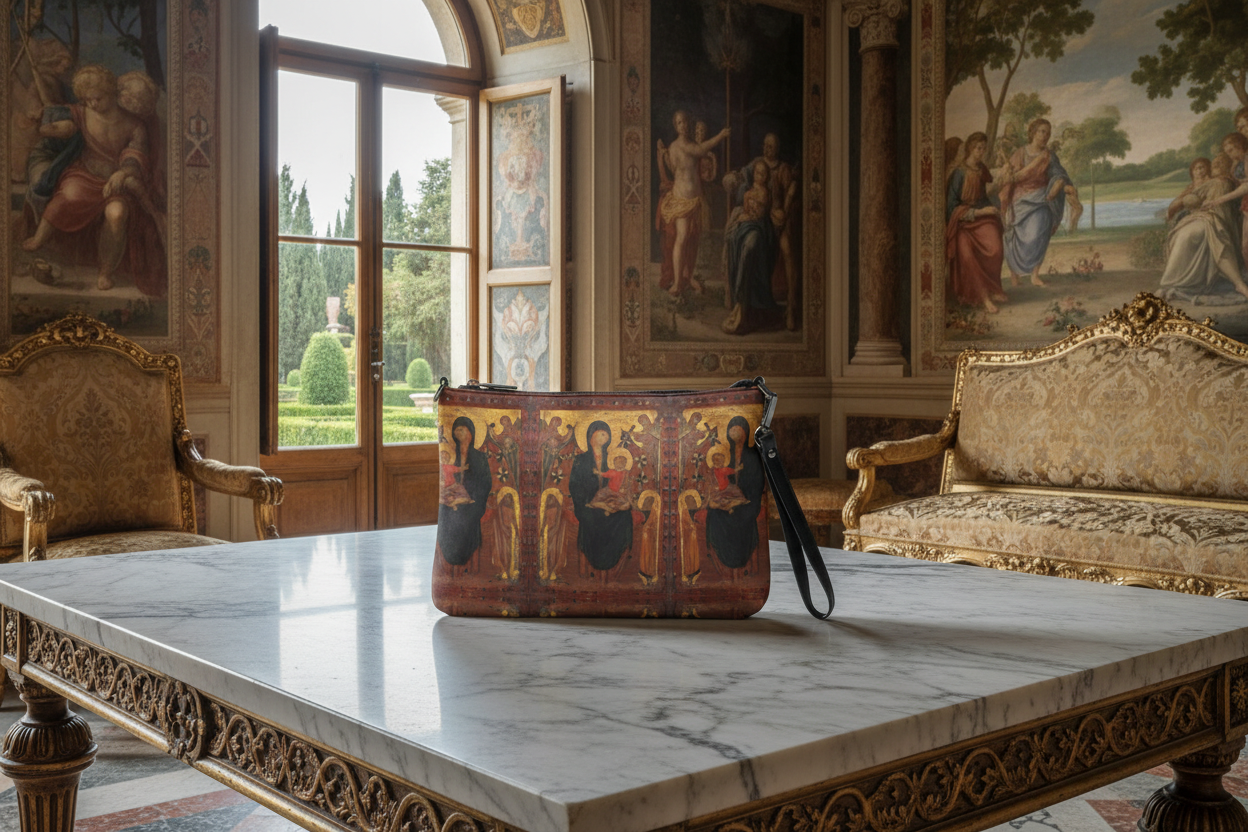 Madonna and Child with Saints bag - palazzo interior