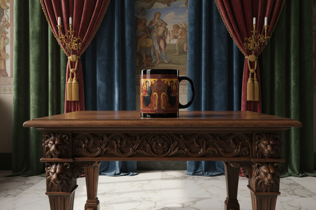 Madonna and Child with Saints mug - life-size