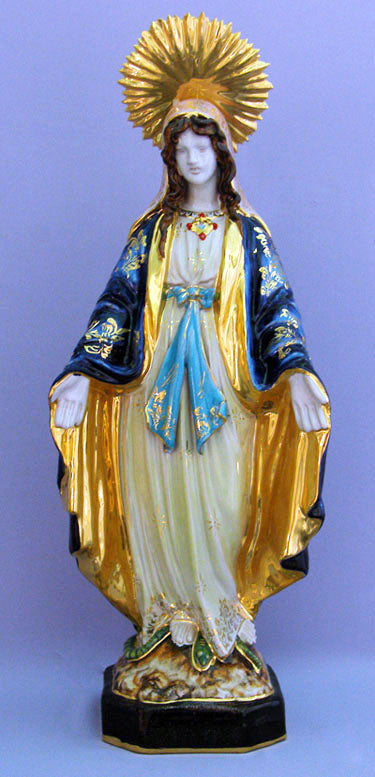 Lady Of Grace Hand-Painted Ceramic 18"