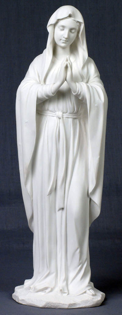 Praying Virgin White 11.75"