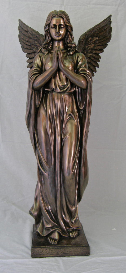 Praying Angel Cold-Cast Bronze 38"