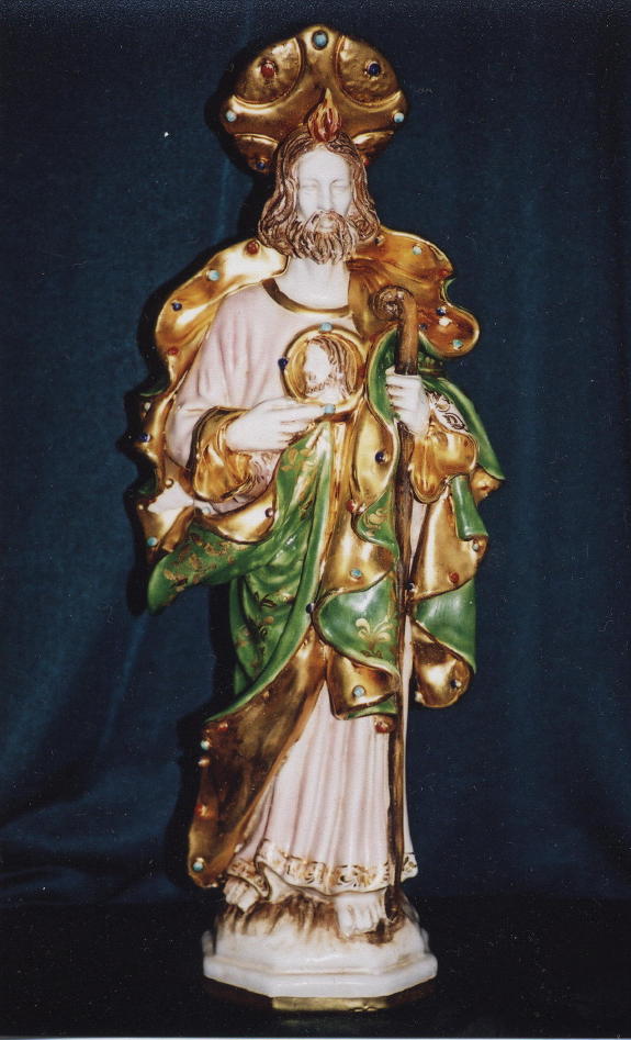 St. Jude Hand-Painted Ceramic 20"