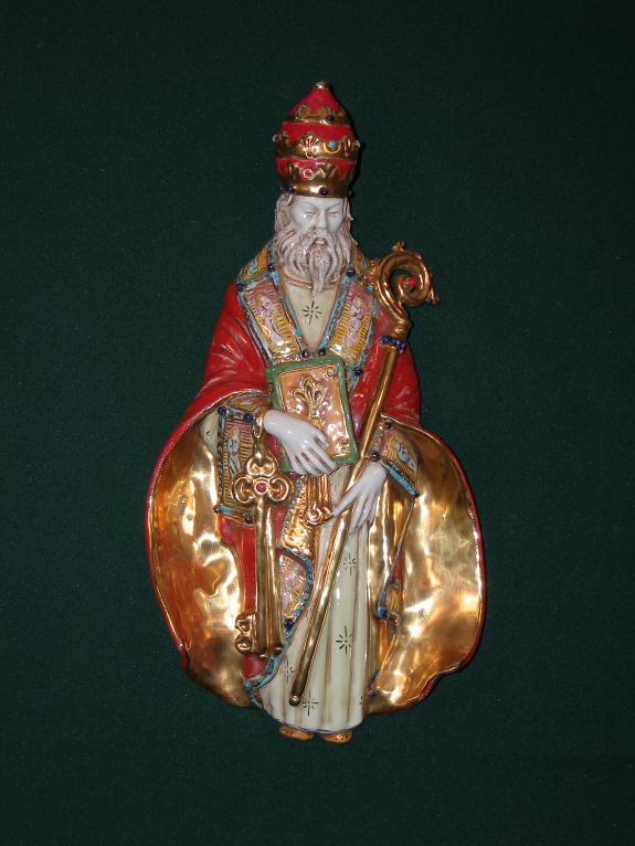 St. Peter Hand-Painted Ceramic 16.5"