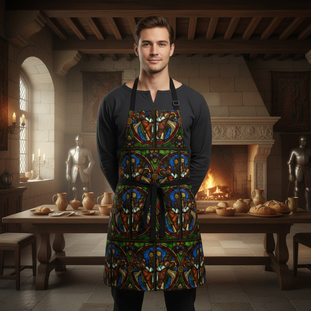 Renaissance Interior with Angels Apron