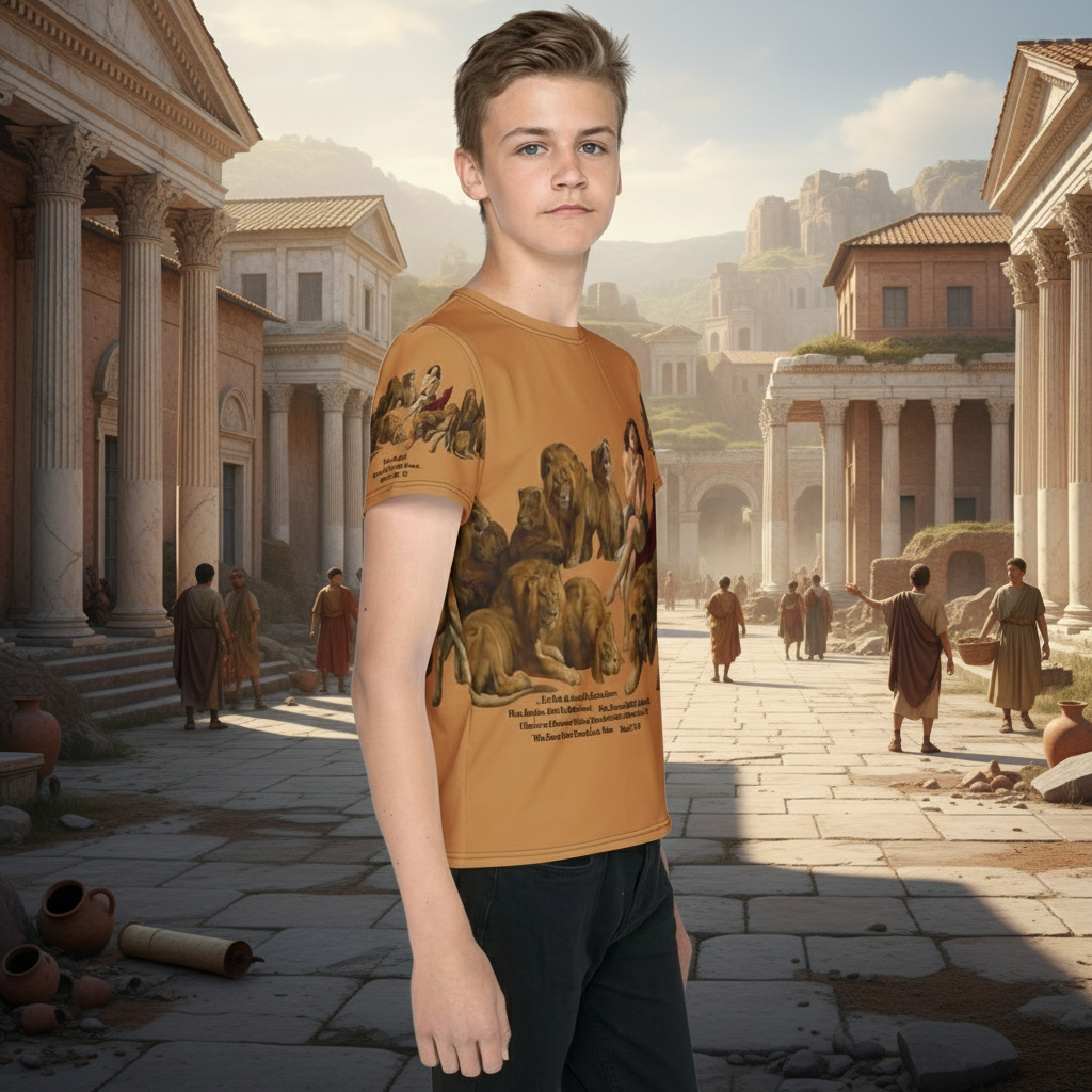 Right side view in Roman setting