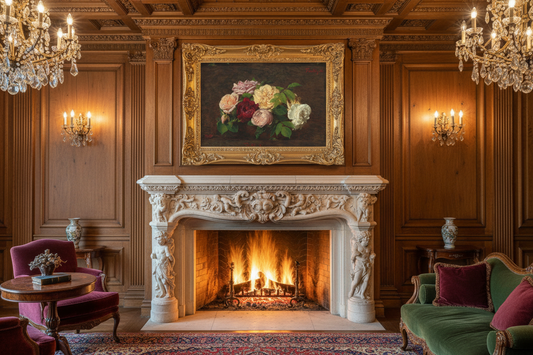 Roses de Nice Canvas in Historic Mansion