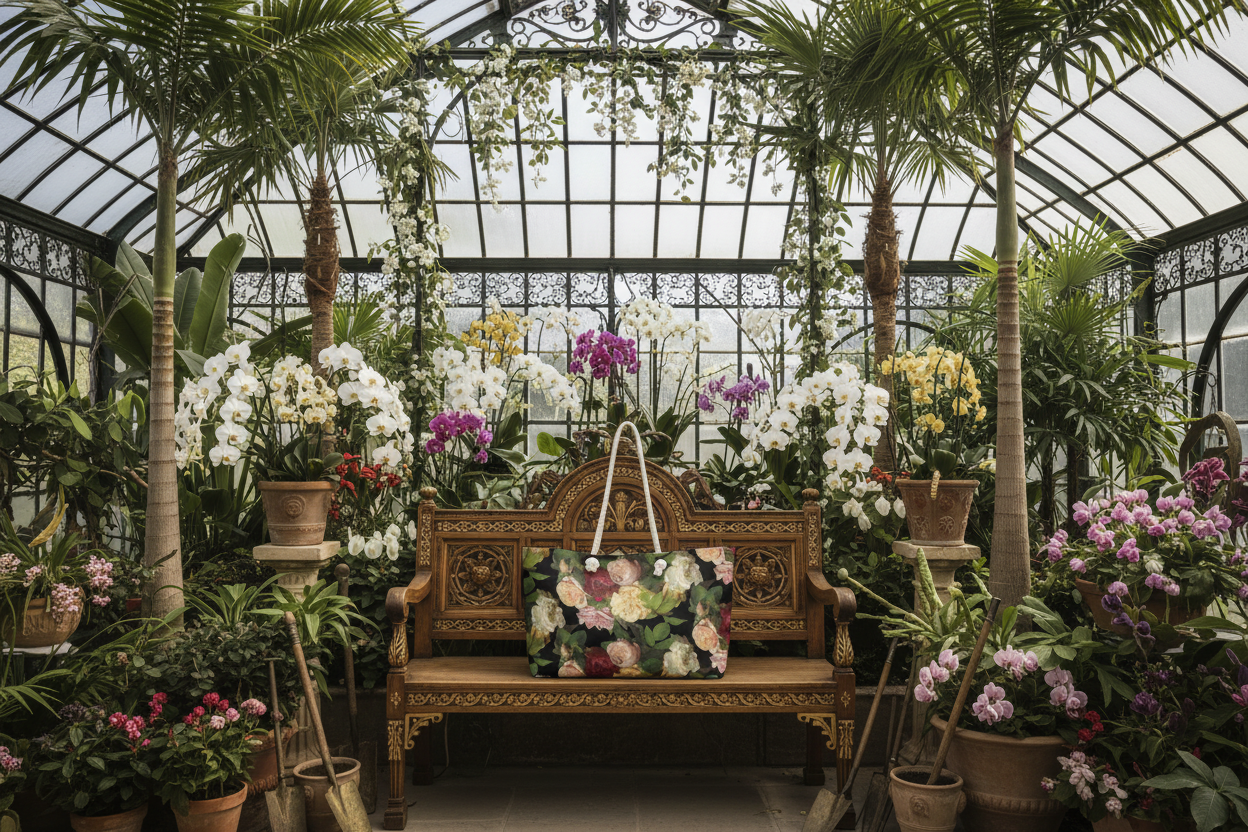 Roses de Nice - Carved Bench