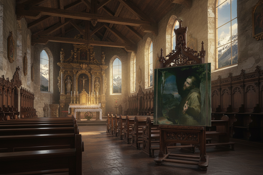 Saint Francis Canvas in Mountain Church